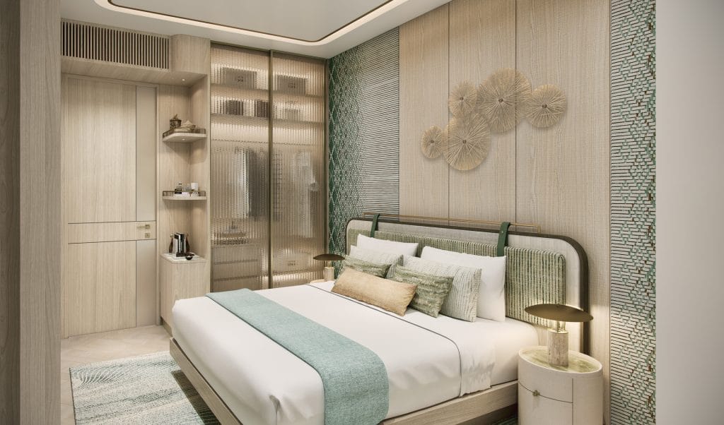 Phòng ngủ trong căn hộ 3 ngủ tại Sunshine Legend City