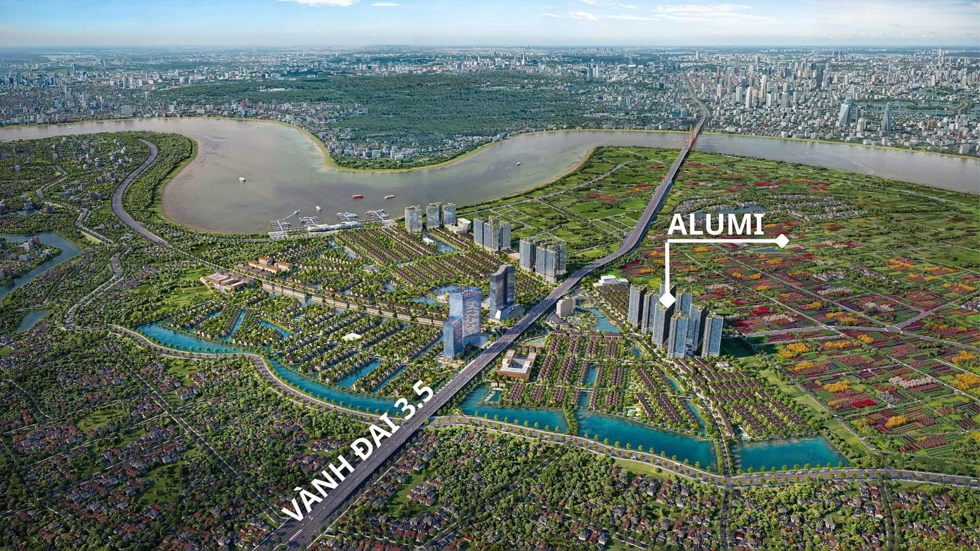 Dự án Alumi nằm trong đại đô thị Alluvia City