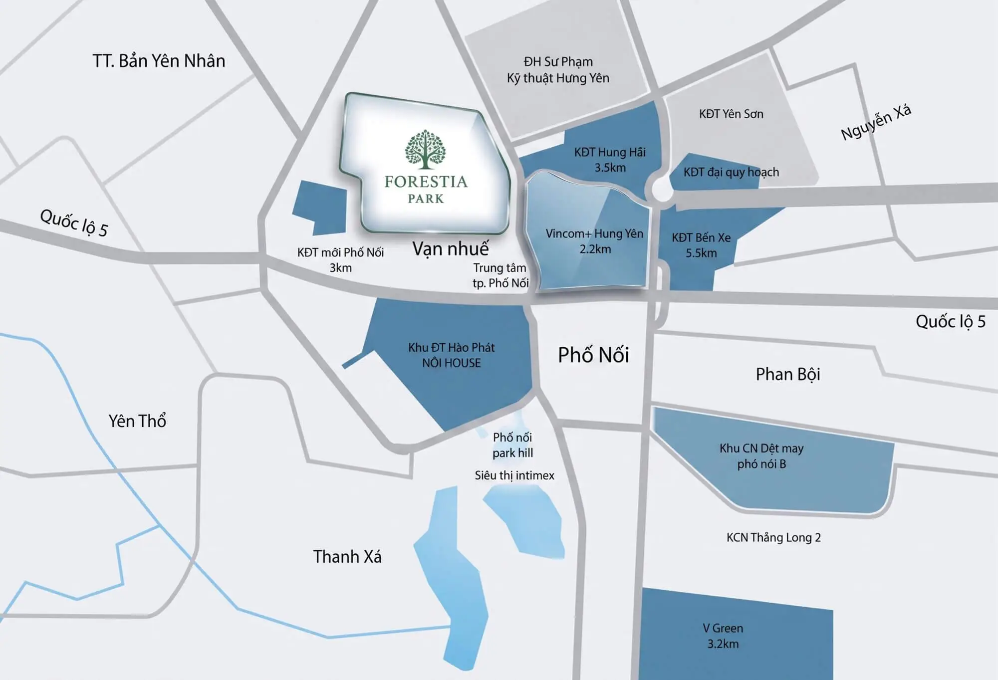 Vị trí đắc địa của dự án Forestia Park